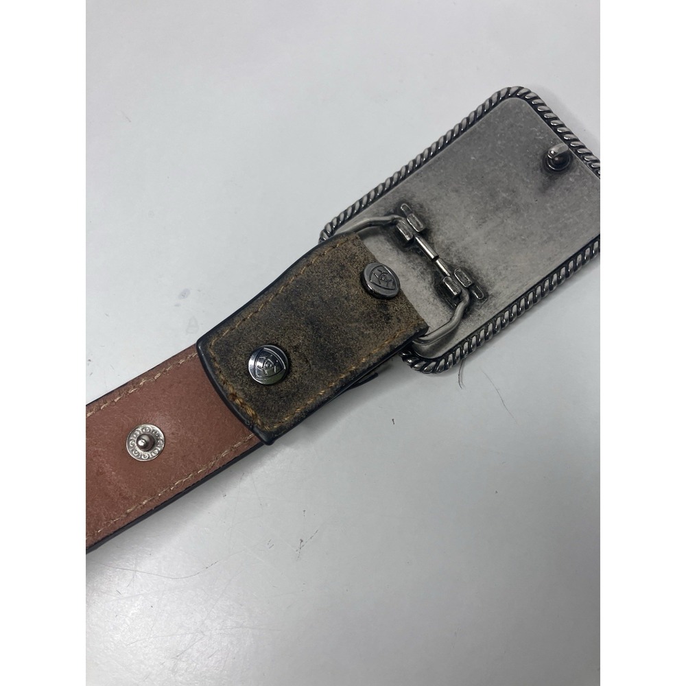Ariat Kids American Flag Belt Buckle & Digital Camo Strap Aged Bark Boys 20 In - Picture 5 of 11